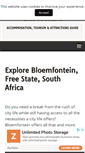 Mobile Screenshot of bloemfonteintourism.co.za